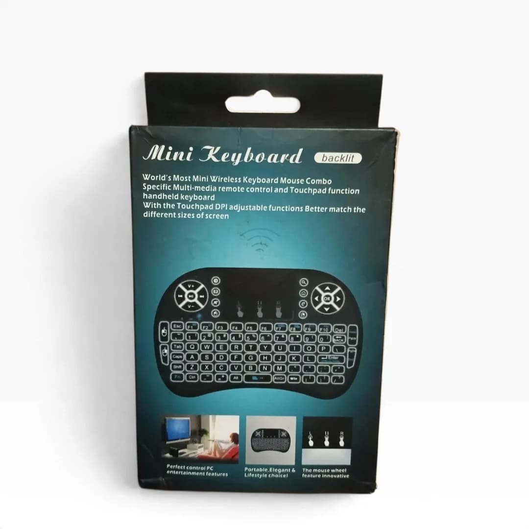 Backlit Wireless Mini Handheld Keyboard & Touchpad Mouse Combo