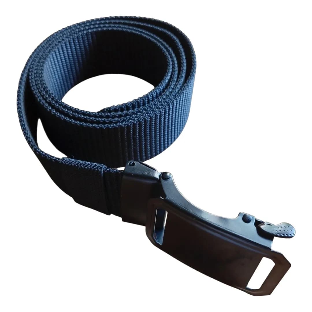 Men's Tactical Nylon Web Belt with Metal Automatic Slide Buckle