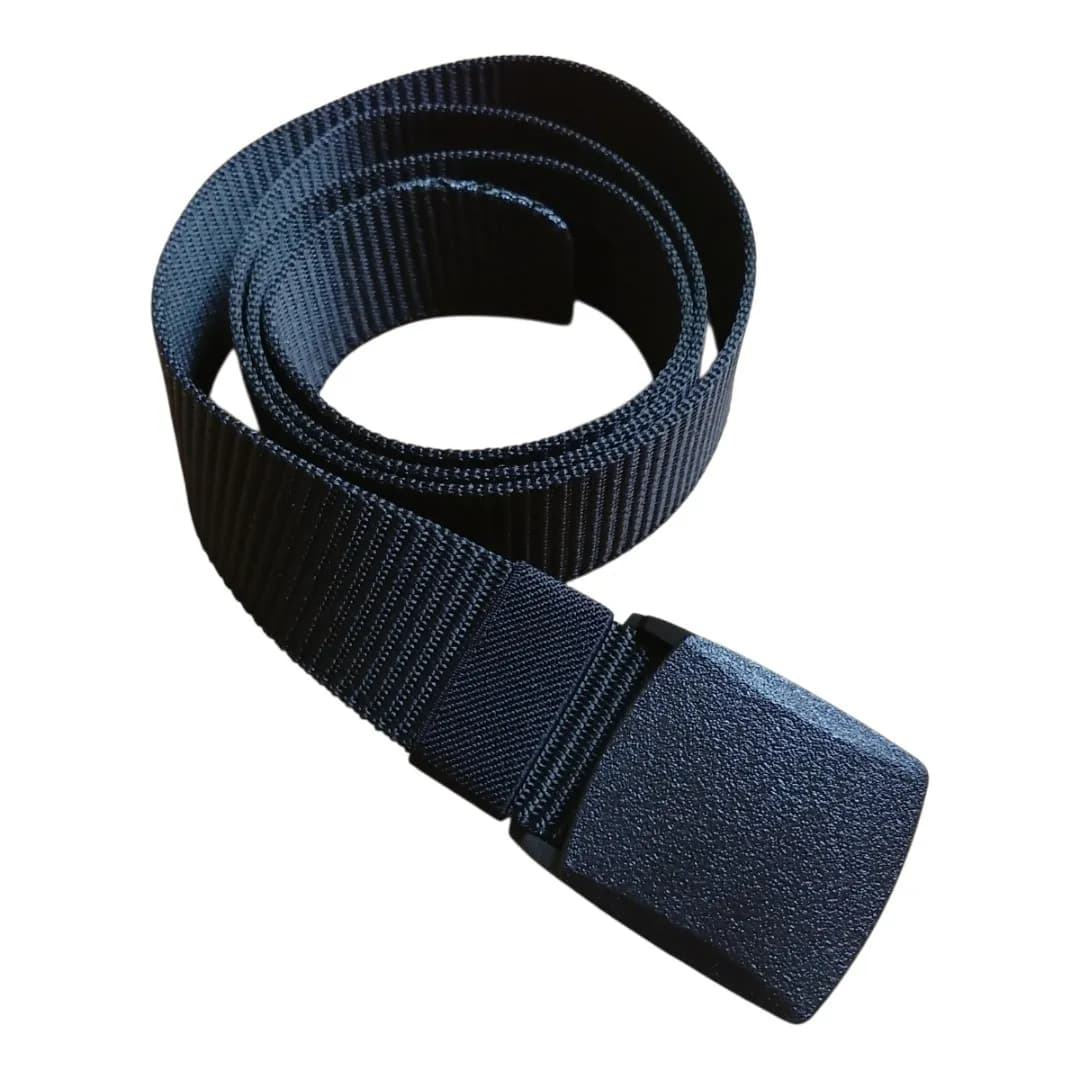 Men's Lightweight Non-Metallic Travel & Outdoor Webbing Belt