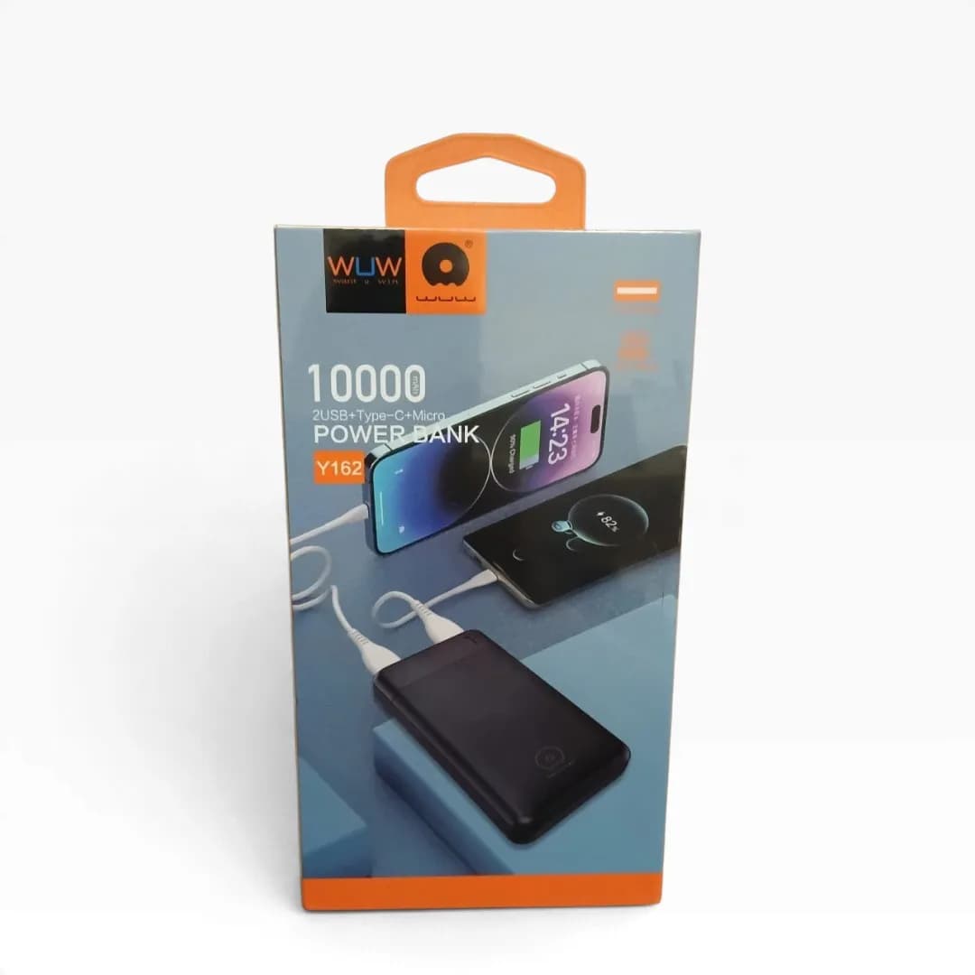 WUW Y162 10000mAh Power Bank with Built-In Night Light